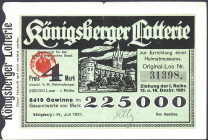Königsberg Los 1921 GEB