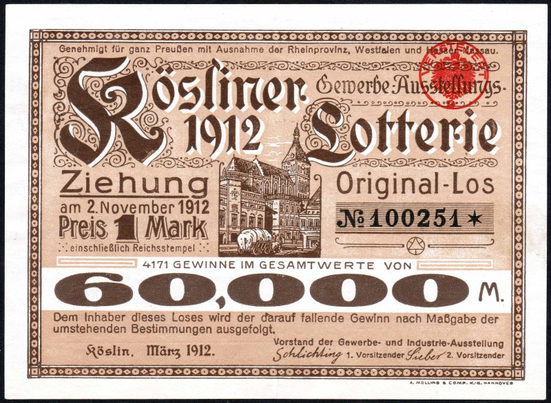 Köslin Los 1912 VZL