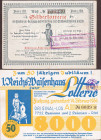 Lahr 2 Lose 1891 und 1936 WGB/VZL+