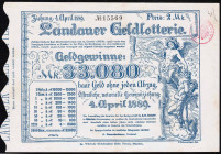 Landau Israelitische Cultusgemeinde Los 1889 mit Künstlersignatur C. Schweitzer VZL