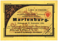 Marienburg in Westpreussen Los Luxus-Pferdemarkt 1894 VZL