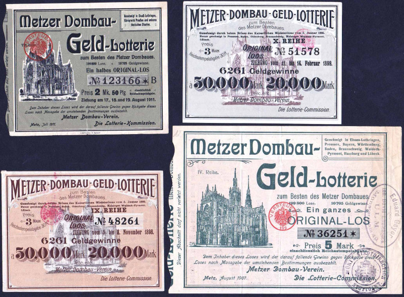 Metz 4 Lose 1898-1908 VZL-VZL+