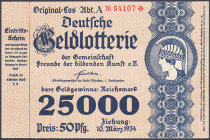München Los 1934 Gemeinschaft Freunde der bildenden Kunst mit faks. Unterschrift des Oberbürgermeisters, der auch 1. Vorsitzender des Vereins war FKF...