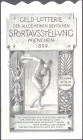 München Los Allgemeine Sportausstellung 1899 WGB
