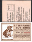 München Los Tierpark-Lotterie 1929 von Siegmund von Suchodolski, dazu Werbeblatt WGB