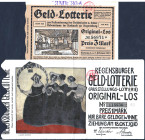 Regensburg 2 Lose 1910 und 1912, dabei Jugendstil-Entwurf von E. Landauer, München VZL