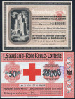 Saarbrücken 2 Lose 1932 (3 Franken) und 1936 (50 Pfg.) WGB/VZL