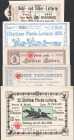 Stettin 5 verschiedene Lose 1878-1899, teils dekorative und sehr seltene Stücke GEB-VZL