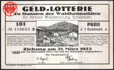 Waldenburg Los zu 1 Goldmark 1924 VZL