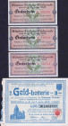 Wetzlar 1 Los 1906 und 3 Gutscheine (Freilose) 1928 WGB-VZL