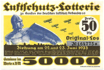 Luftschutz-Lotterie Los 1933 WGB