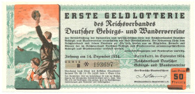 Reichsverband Deutscher Gebirgs- und Wandervereine Los 1934 FKF