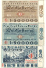 Winterhilfswerk Ordner mit fast 50 verschiedenen NS-Lotterielosen und Prämienscheinen 1933-1945 GEB-FKF