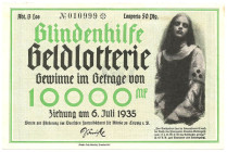 Leipzig / Dresden Los Blindenhilfe 1935 VZL