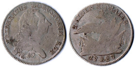 BRANDENBURG-PREUSSEN FRIEDRICH II. Halbtaler 1767 B (Breslau) SMB 138 fss