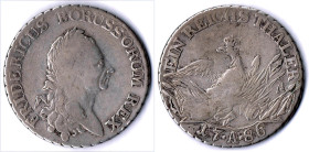 BRANDENBURG-PREUSSEN Taler 1786 A mit Punkten neben dem A (Neue Münze Berlin) SMB 124 fss