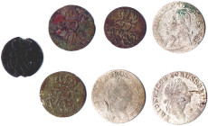 BRANDENBURG-PREUSSEN 7 Kleinmünzen 1781-1805 s-ss