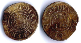 MECKLENBURG-SCHWERIN Dreiling 1549 Herzog Johann Albrecht I. (1547-1576) Gadebusch kleiner Rf. ss