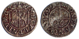 MECKLENBURG-SCHWERIN 1/96 Taler 1699 ss