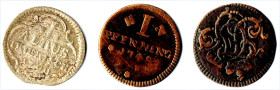 TRIER 1 Pfennig 1748 und 1750 D.F., I Albus 1790 Schrötter 1262 Schön 54, 139 s-fss