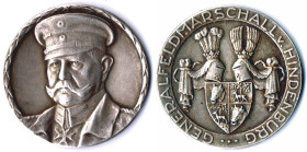 Silberne Medaille ohne Jahr (1914) von Eue / Ball Berlin 34mm,  16,2g, Randstempel SILBER   zu Zetzmann 6010   Prüfkratzer am Rand   ss