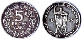 5 RM 1925 A Rheinlande fvz