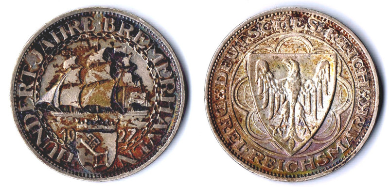 3 RM 1927 A 100 Jahre Bremerhaven vz