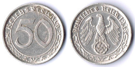 50 Reichspfennig 1938 A fvz