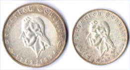 2 und 5 RM Schiller 1934 F