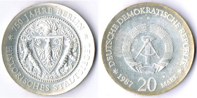 20 Mark 1987 Stadtsiegel prf