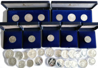Russland Sammlung Olympia 1980, 33 Münzen alle verschieden fprf - PP