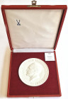 Potsdam weiße Meißen-Medaille 1981, Ministerium für Staatssicherheit - Juristische Hochschule FÜR / HERVORRAGENDE / VERDIENSTE im Originaletui W.7342 ...