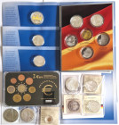 Konvolut moderner Münzen und Medaillen mit etwas Silber und Gold, siehe PDF-Katalog, meist vz-prf, teils PP