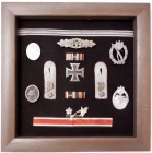 Nachlaß Oberleutnant Reetz 3.Panzerdivision. Großes Konvolut mit Auszeichnungen, Dokumenten und Aufzeichnungen, dabei EK I und Nahkampfspange, Einzelh...