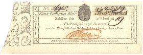 WESTFALEN Reichsschulden-Amortisations-Casse 6 Franken o.D. (1808) bis 30.Juni 1819, Grab./Kranz 672 P/R A516 P.S805 WGB