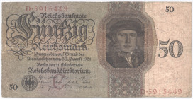 50 RM 11.10.1924 Udr.C Serie D GEB-