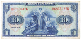 10 DM 1948 Serie H/G GEB