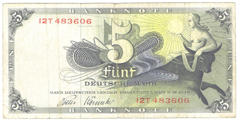 5 DM 9.12.1948 Serie 12 T GEB