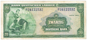 20 DM 1949 Serie P/Z GEB