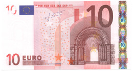 10 Euro Ausgabe X Serie R019, Unterschrift Trichet, Druck Bundesdruckerei Berlin KFR