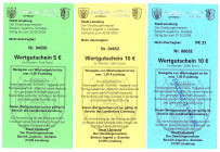 Lüneburg 3 verschiedene Scheine zu 5 und 10 Euro 2003-2005 FKF-KFR