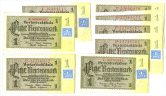 1 Kuponmark 1948 auf 1 Rentenmark 1937 35 Stück R.330b,c GEB-meist KFR