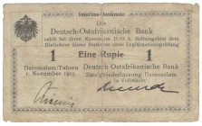 DOA Rupie 1.11.1915 Serie B 2 Handunterschriften R.915 DOA-16 GEB