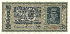 UKRAINE 50 Karbowanez 10.3.1942 KFR