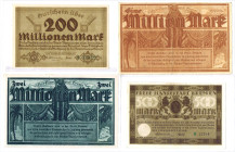 BREMEN 4 Scheine 1923 in guten Erhaltungen WGB-KFR