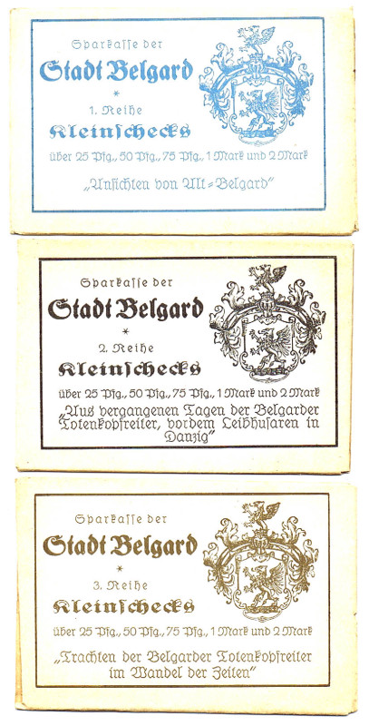 POMMERN Belgard 3 Serien Kleinschecks in Originalverpackung KFR