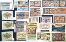 Posten Großnotgeld 1918-23, über 200 Scheine bis 1 Billion Mark, dabei auch bessere Ausgaben in guter Erhaltung