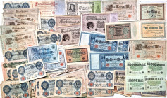 Posten Kaiserreich bis Inflation 1923, 140 Stück, dabei auch Notgeld Eberswalde 1 und 5 Millionen Mark 11.8.1923 SGB-KFR