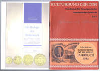 LITERATUR Krause, Thomas: Geldbelege der Uckermark. 186 S. A5 mit neutraler Widmung des Autors, dazu Kulturbund der DDR Arbeitskreis Geldscheine und W...