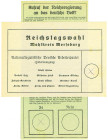DRITTES REICH 2 originale Wahl- bzw. Abstimmungsscheine 1933: Wahlschein zur Reichstagswahl Merseburg NSDAP-Liste mit Hitler, Goebbels, Göring, Heß, H...